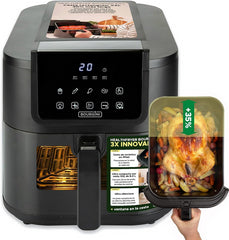 Freidora de aire bourgini airfryer slim ceramica eco 8l 1700w