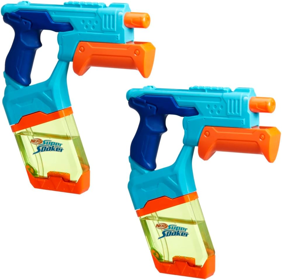 2 pistolas hasbro nerf super soaker dunk fill pk 2