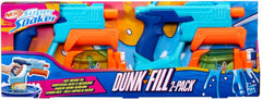 2 pistolas hasbro nerf super soaker dunk fill pk 2