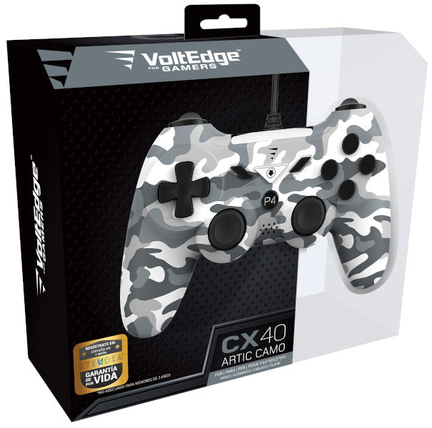 Voltedge Wired Controller Cx40 Artic Camo (ps3/pc) (PS4 Mando) Plaion