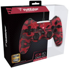 Voltedge Wired Controller Cx40 Camo Red (ps3/pc) (PS4 Mando) Plaion