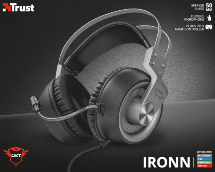 Trust Ironn Gaming Headset Gxt 430 (ps5/switch/xbox One/pc) (PS4 Cascos) Trust