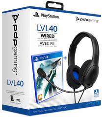 Pdp Lvl 40 Wired Stereo Gaming Headset Black (negro) + Ff Vii (ps5) (PS4 Cascos) Pdp