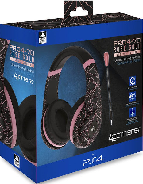 4gamers Stereo Gaming Headset Pro4-70 Rose Gold/black (oficial) (ps5) (PS4 Cascos) 4 Gamers