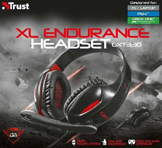 Trust Xl Endurance Headset Gxt 330 Black (ps4/pc/one) (PS4 Cascos) Trust