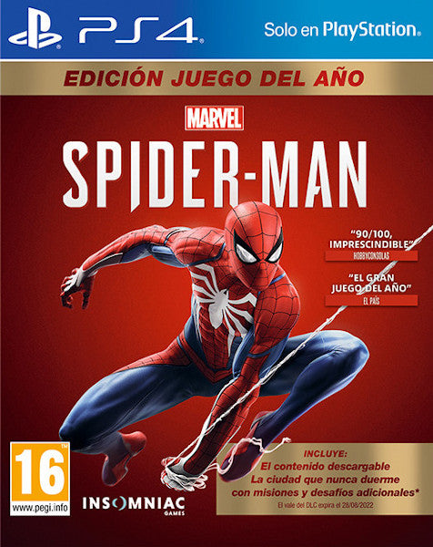 Marvel Spider-man Edición Juego Del Ao (goty) (PS4) Sony