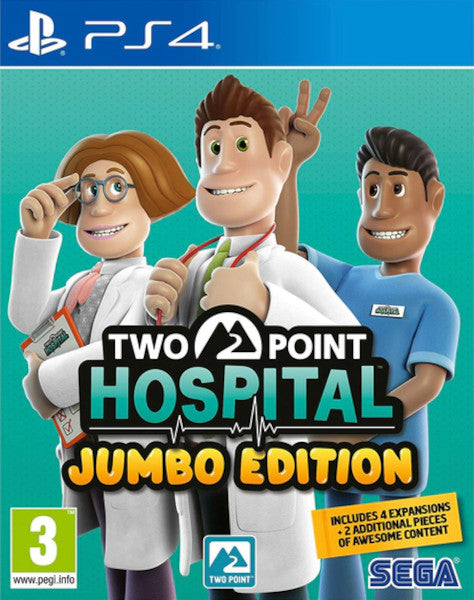 Two Point Hospital:jumbo Edition (incluye 4 Expansiones Y 2 Dlcs) Sony Playstation 4 PS4