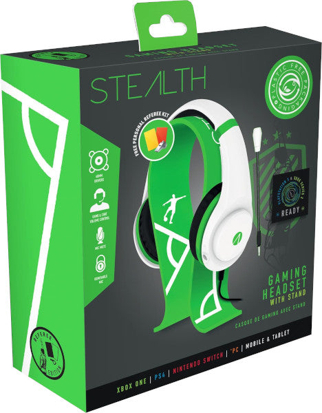 Stealth Gaming Headset Green & White Referee Edition (ps5/ps4/xbx/xbone/switch/pc/mobile) (PS5 Cascos) Lamee Software