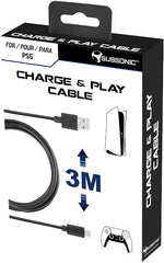 Subsonic Charge & Play Cable (3m) (PS5 Cable) Subsonic