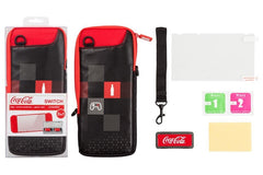 Kit 3 En 1 Bag + Screen Protector + Game Case Coca-cola (Switch Pack) Indeca