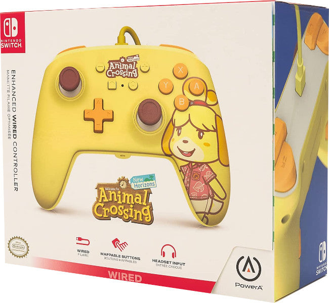 Power A Enhanced Wired Controller Animal Crossing Isabelle (Switch Mando) Power A