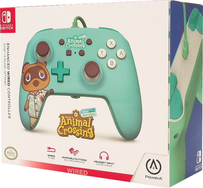 Power A Enhanced Wired Controller Animal Crossing Tom Nook (Switch Mando) Power A