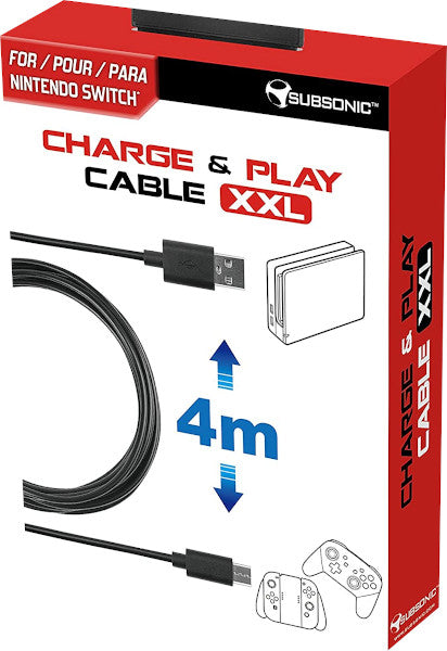 Subsonic Charge & Play Cable Xxl 4m (Switch Cable) Subsonic