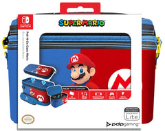 Pdp Pull-n-go Case Super Mario (mario Azul Y Rojo) (lite) (Switch Accesorio) Pdp