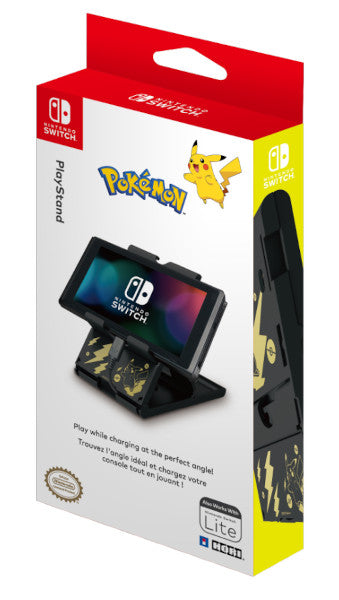 Hori Playstand Pikachu (black & Gold) (Switch Soporte) Hori