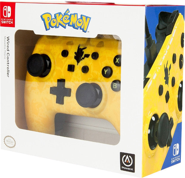 Power A Wired Controller Pokemon Pikachu Silhouette (Switch Mando) Power A