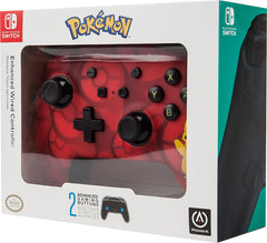 Power A Enhanced Wired Controller Rojo Pokemon Pikachu (Switch Mando) Power A