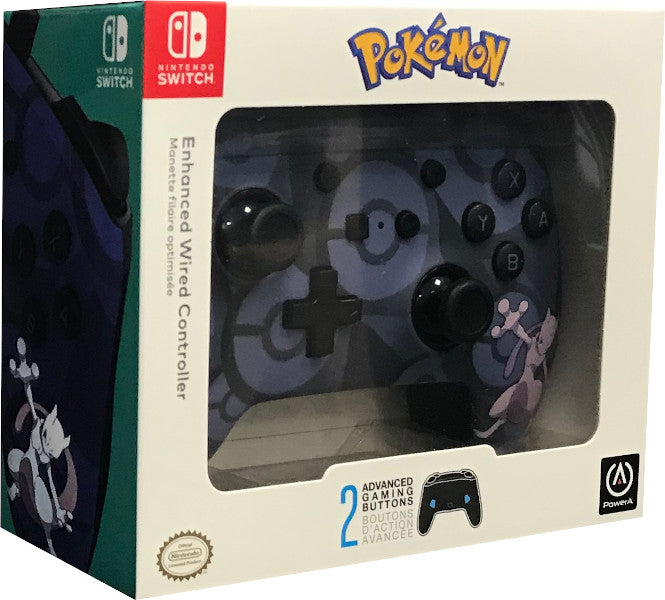 Power A Enhanced Wired Controllers Pokemon Mewtwo Edition (Switch Mando) Power A