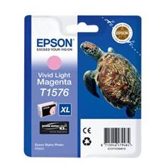 Cartucho tinta epson t157640 magenta vivo claro para epson photo r3000 - c13t15764010 - tortuga