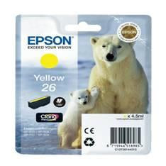 Cartucho tinta epson t261440 amarillo xp - 600 - 605 - 700 - 800 - oso polar