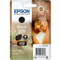 Cartucho tinta epson c13t37814010 singlepack negro 378 claria photo hd ink xp - 8500 ardilla