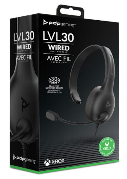 Pdp Wired Headset Lvl 30 (gris) (Xbox One #Category3) Pdp