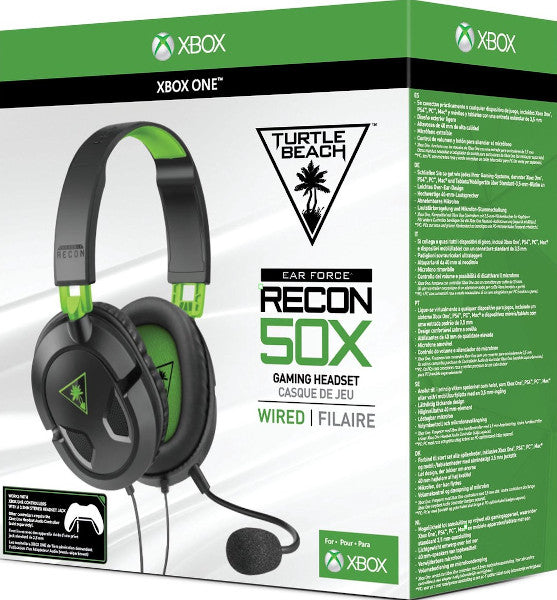 Turtle Beach Wired Gaming Headset Recon 50x Green (verde) (ps5/4/switch/xbx/pc/movil) (Xbox One #Category3) Turtle Beach