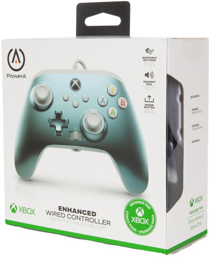 Power A Enhanced Wired Controller Metallic Ice (gris Metalico) (xbone/pc) (Xbox Series X Mando) Power A