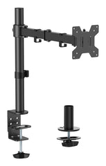 Aisens Soporte de mesa eco giratorio e inclinable para monitor/TV 10kg (3 Pivotes, 1 Brazos) de 17-32, Negro