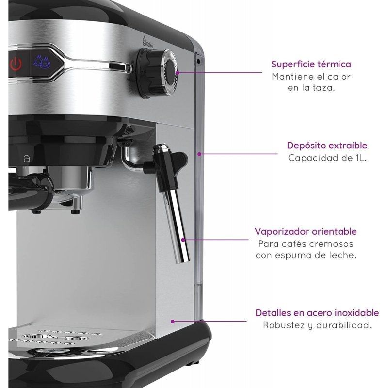 Cafetera Expreso Grunkel CAFPRESOH-20/ 1450W/ 20 Bares