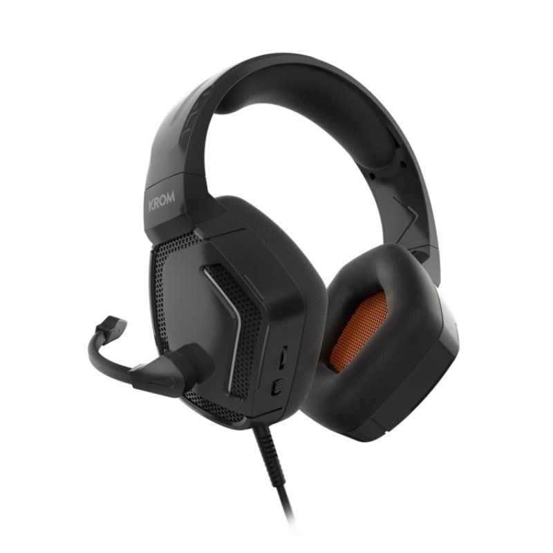 Auriculares Gaming con Micrófono Krom Kopa Pro/ Jack 3.5/ Negros