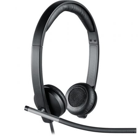 Auriculares Logitech H650e/ con Micrófono/ USB/ Negros