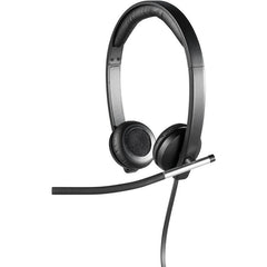 Auriculares Logitech H650e/ con Micrófono/ USB/ Negros