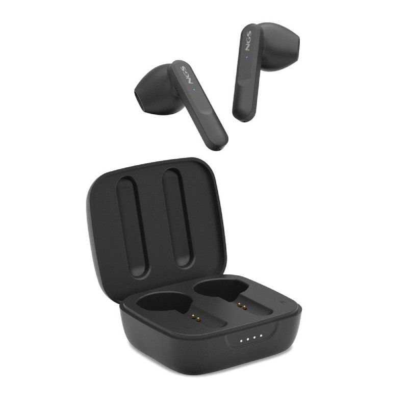 Auriculares Bluetooth NGS rtica Move con estuche de carga/ Autonomía 7h/ Negros