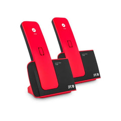 Teléfono Inalámbrico SPC Blade 7292RC2/ Pack DUO/ Rojo y Negro