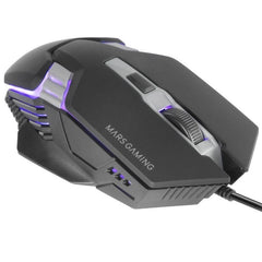 Ratón Gaming Mars Gaming MM024/ Hasta 4000 DPI