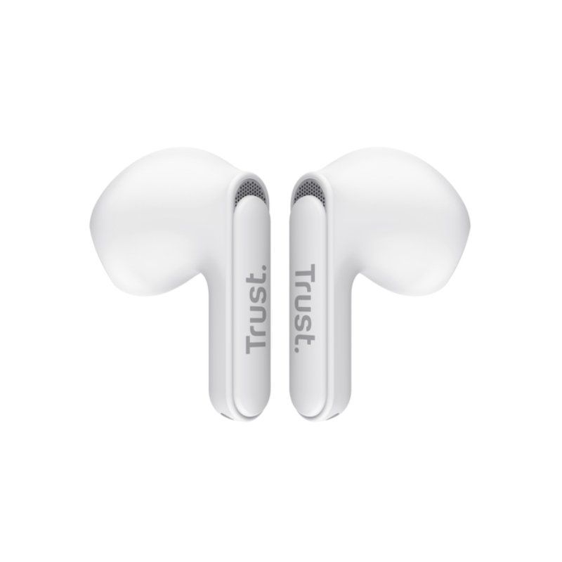 Auriculares Bluetooth Trust Yavi ENC con estuche de carga/ Blancos