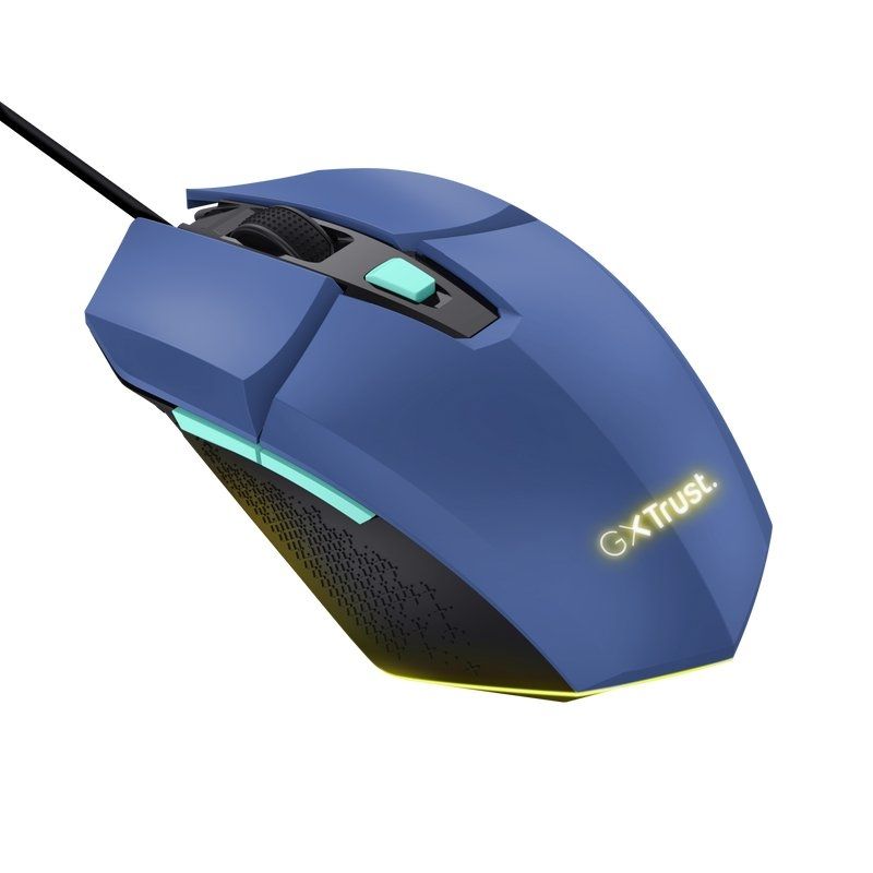 Ratón Gaming Trust Gaming GXT 109 Felox/ Hasta 6400 DPI/ Azul