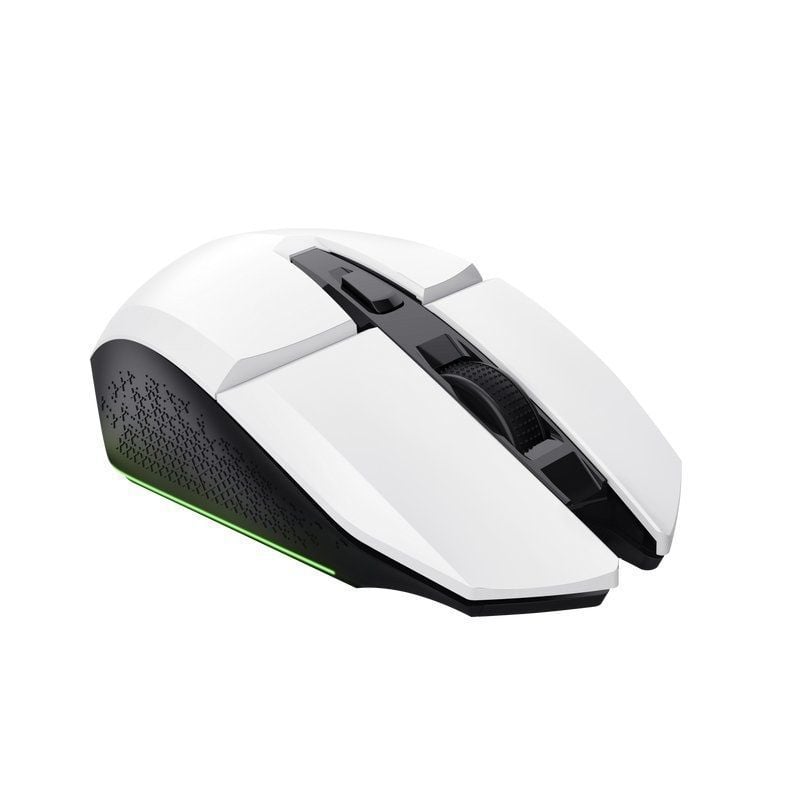 Ratón Gaming Inalámbrico Trust Gaming GXT 110 Felox/ Batería recargable/ Hasta 4800 DPI/ Blanco