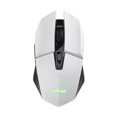 Ratón Gaming Inalámbrico Trust Gaming GXT 110 Felox/ Batería recargable/ Hasta 4800 DPI/ Blanco