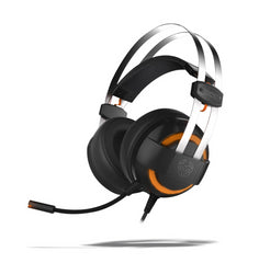 Auricular Gaming Krom Kode Negro Microfono Usb