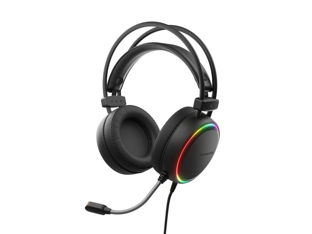 Auriculares Gaming Genesis Neon 613 2.0 Rgb Negros