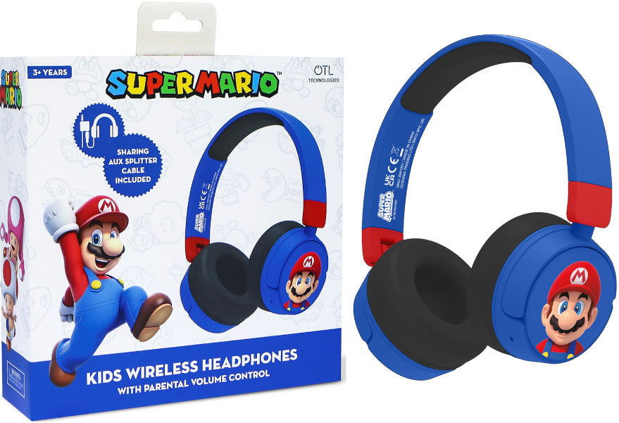 Otl Wireless Bluetooth Headphone Super Mario Azul (movil/tablet) (Auriculares) Otl