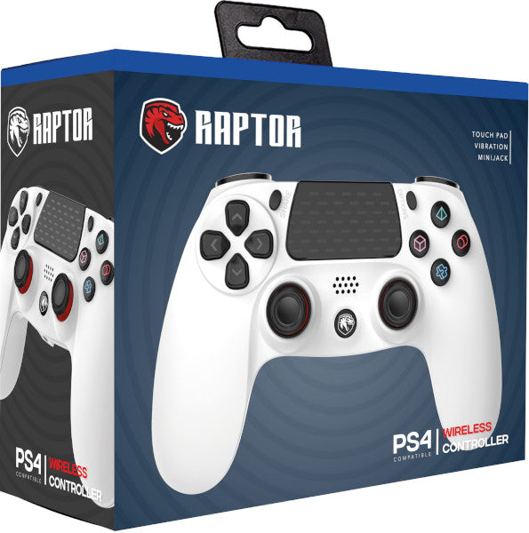 Raptor Wireless Controller White (blanco) (ps4/pc) (PS4 Mando) Indeca