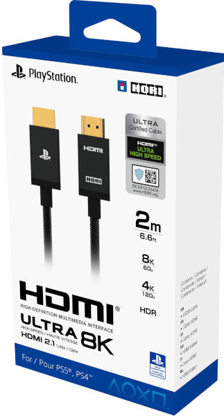 Hori Cable Hdmi Ultra High Speed 8k (2m) (ps4) (PS5 Cable HDMI) Hori