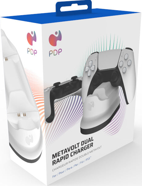 Pdp Metavolt Dual Rapid Charge White (blanco) (PS5 Estación de carga) Pdp