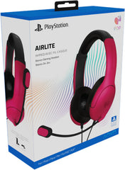 Pdp Airlite Wired Stereo Gaming Headset Cosmic Red (rojo) (ps4) (PS5 Cascos) Pdp