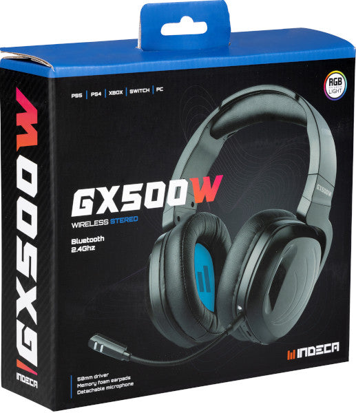 Indeca Wireless Stereo Headset Gx500 (ps5/xbx/ps4/switch/pc) (PS5 Cascos) Indeca