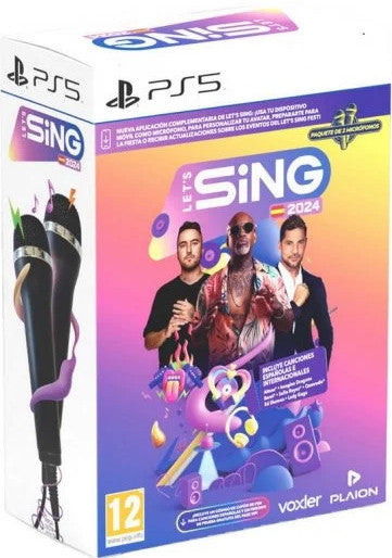 Let's Sing 2024 + 2 Microfonos Sony Playstation 5 PS5