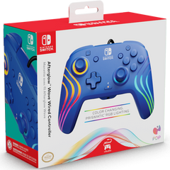 Pdp Afterglow Wave Wired Controller Blue (azul) (Switch Mando) Pdp